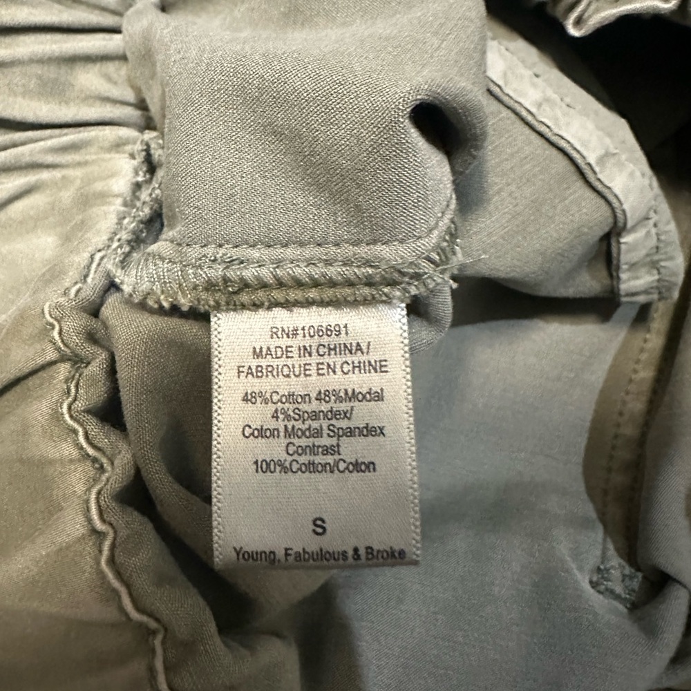 Young Fabulous & Broke Olive Joggers S - Picture 5 of 5